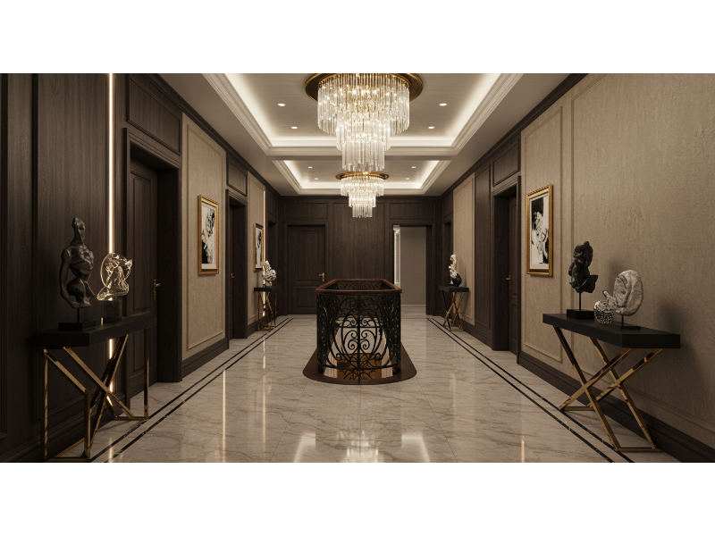 Elegant hallway decor