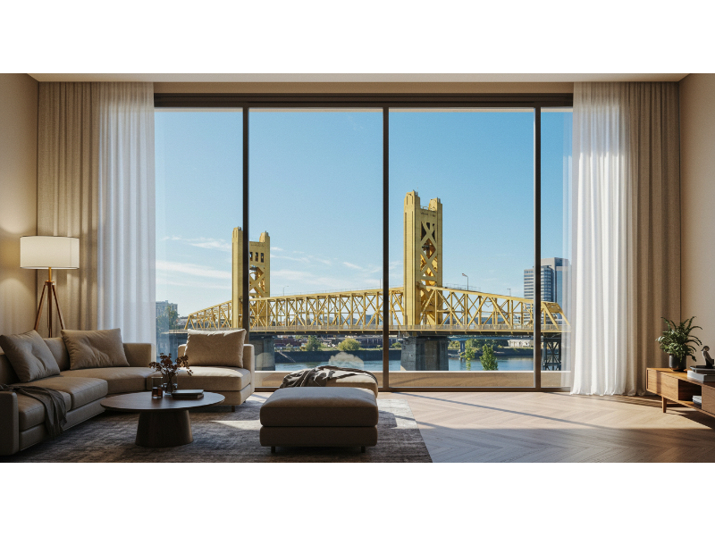 A beautifully designed living room