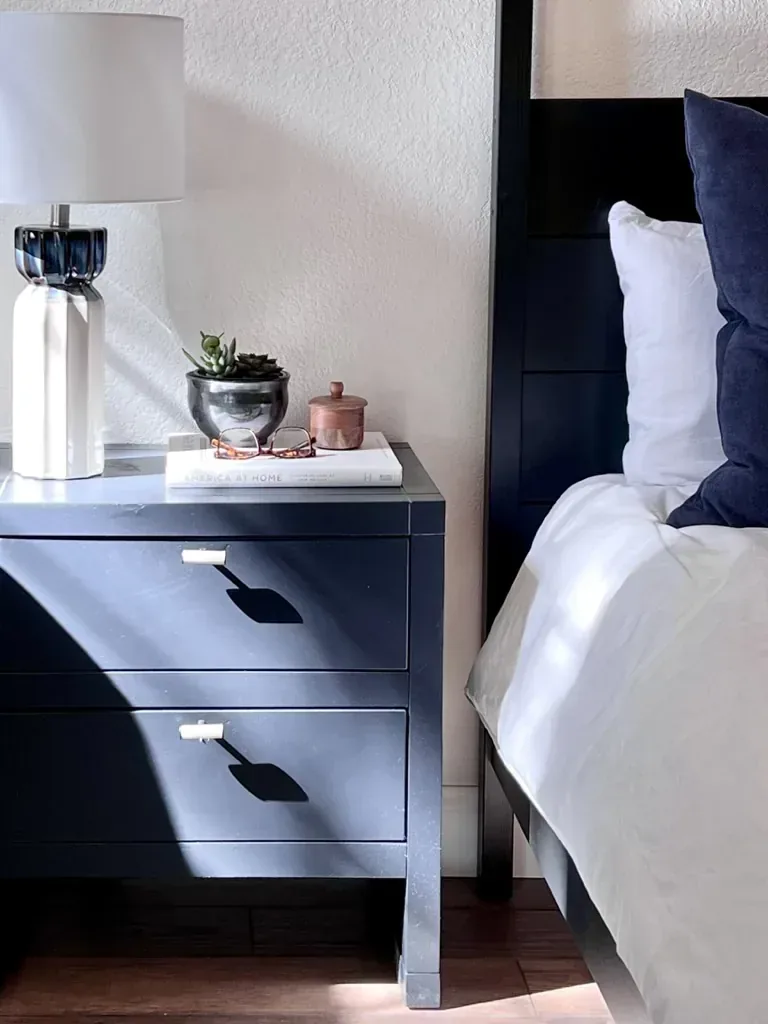 A marketing infographic illustrating seven types of interior design styles with example room images and descriptions