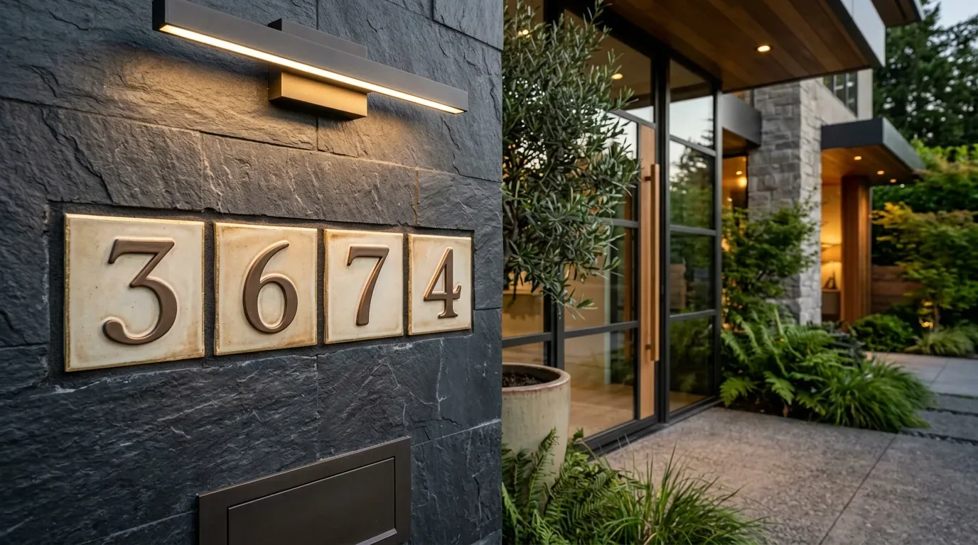 Tile House Numbers: A 2026 Designer Guide to Exterior Address Signage