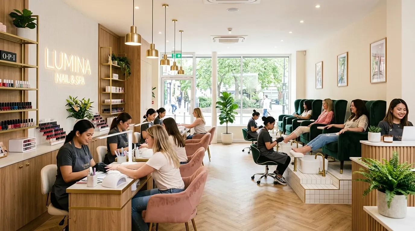 Hair salon interior design davis