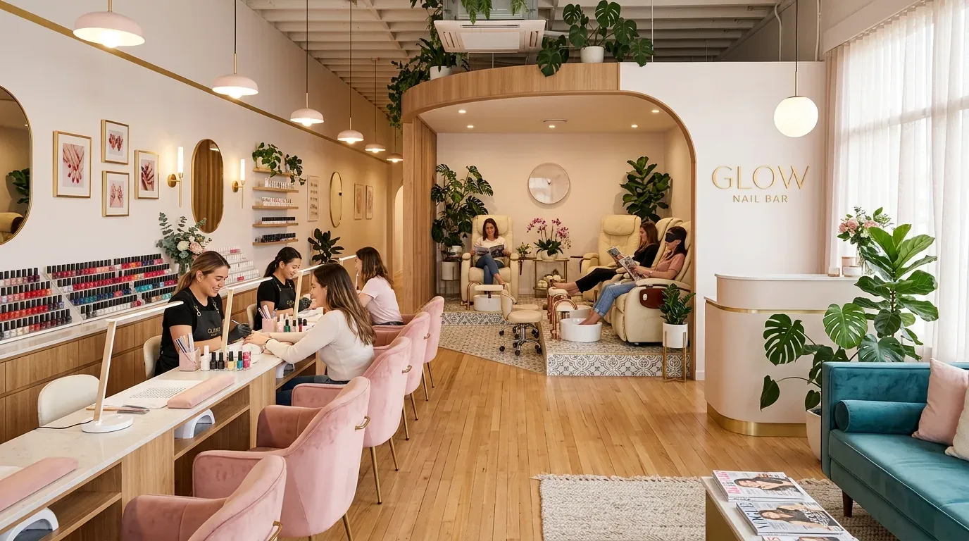 Nail salon interior design